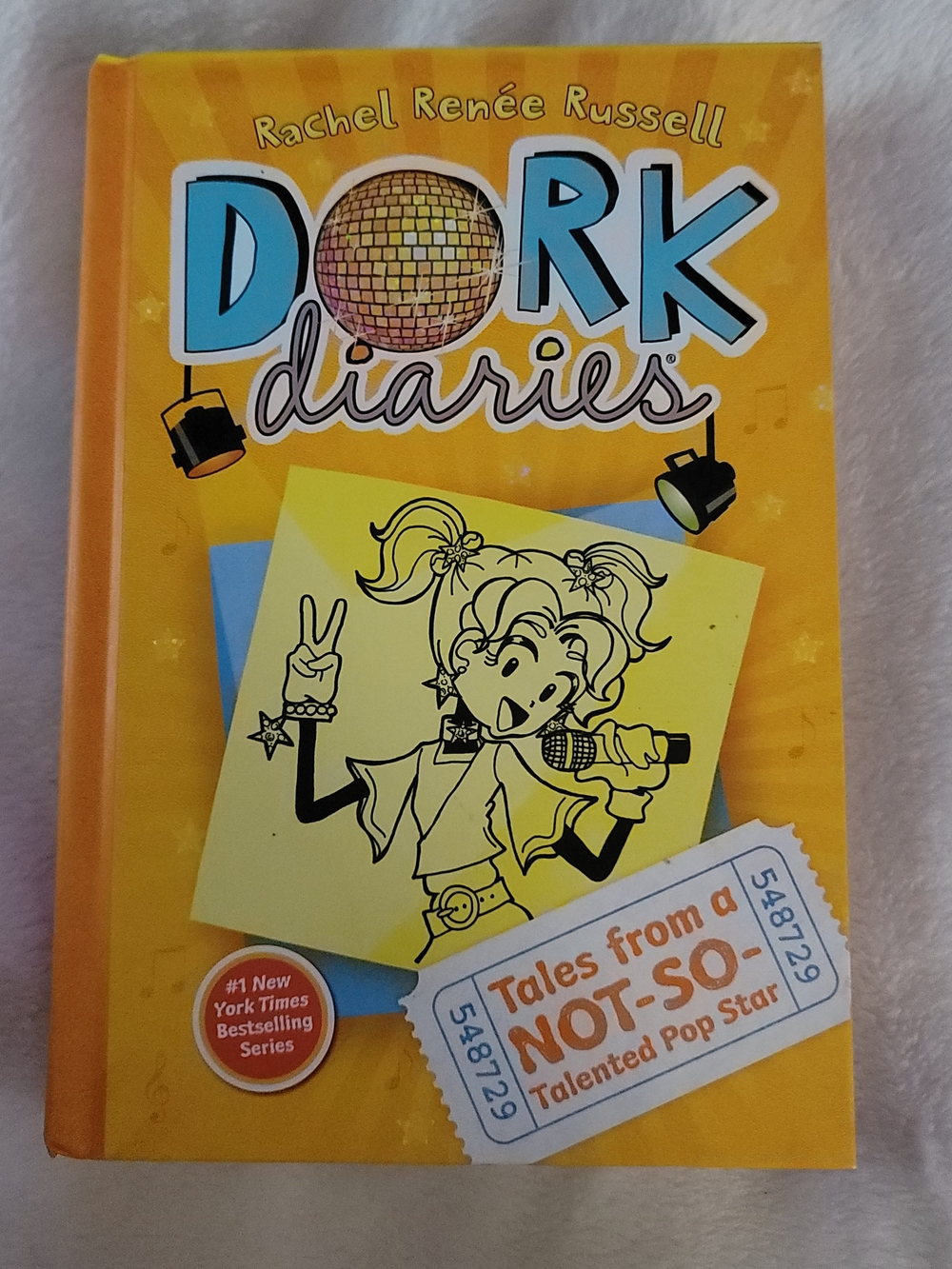 Dork Diaries: Tales from a Not-So-Talented Pop Star Hardover Book EUC